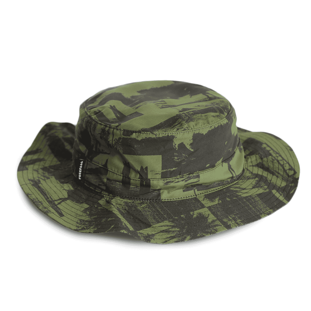 GREEN CAMO SURFHAT